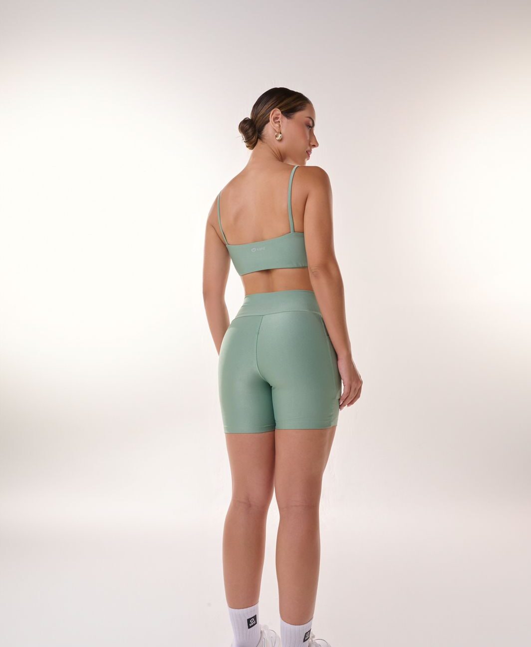 Alternative view de SHORT NATURALLY CANELADO VERDE ALECRIM