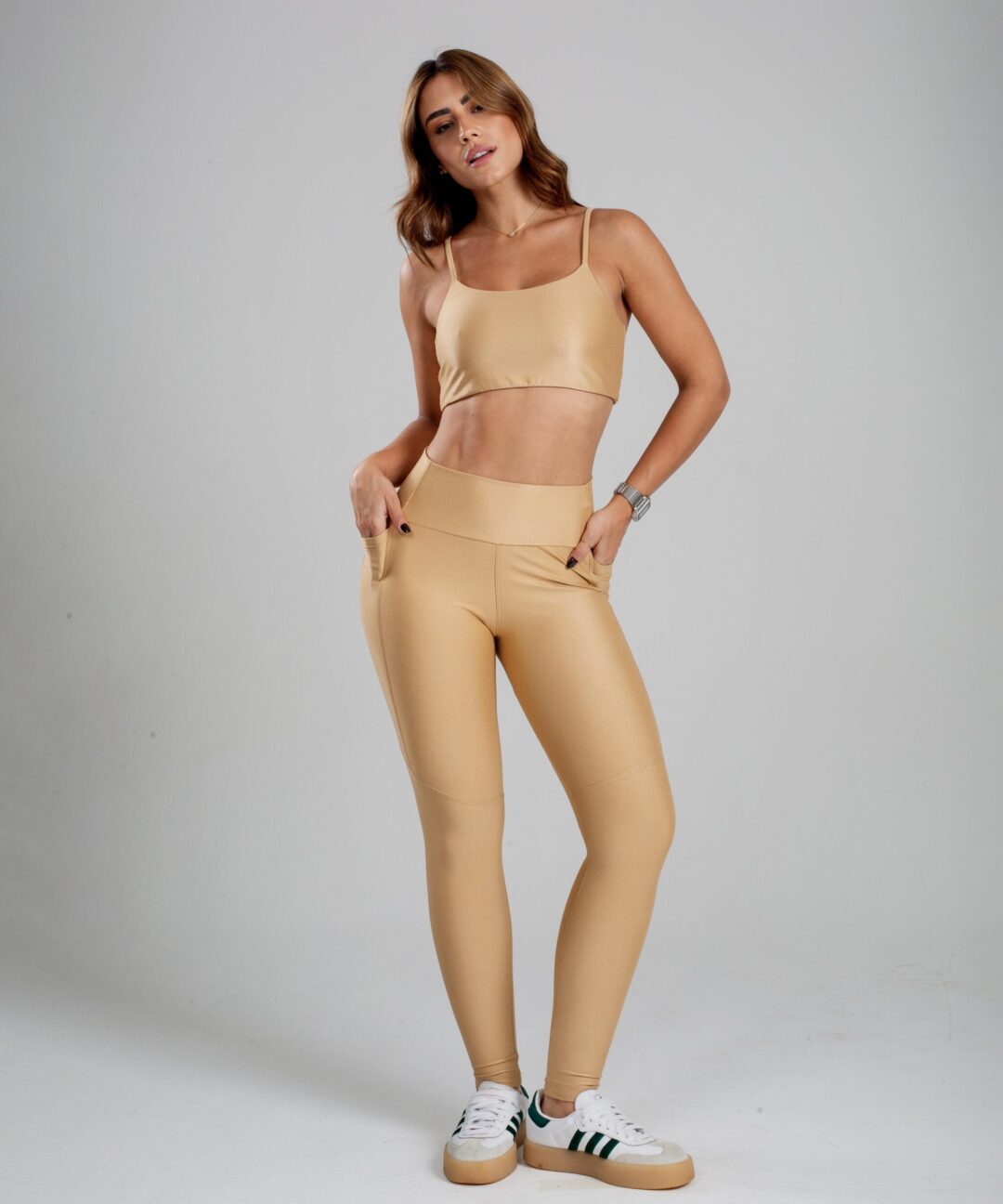 LEGGING FEMININA NATURALLY AREIA