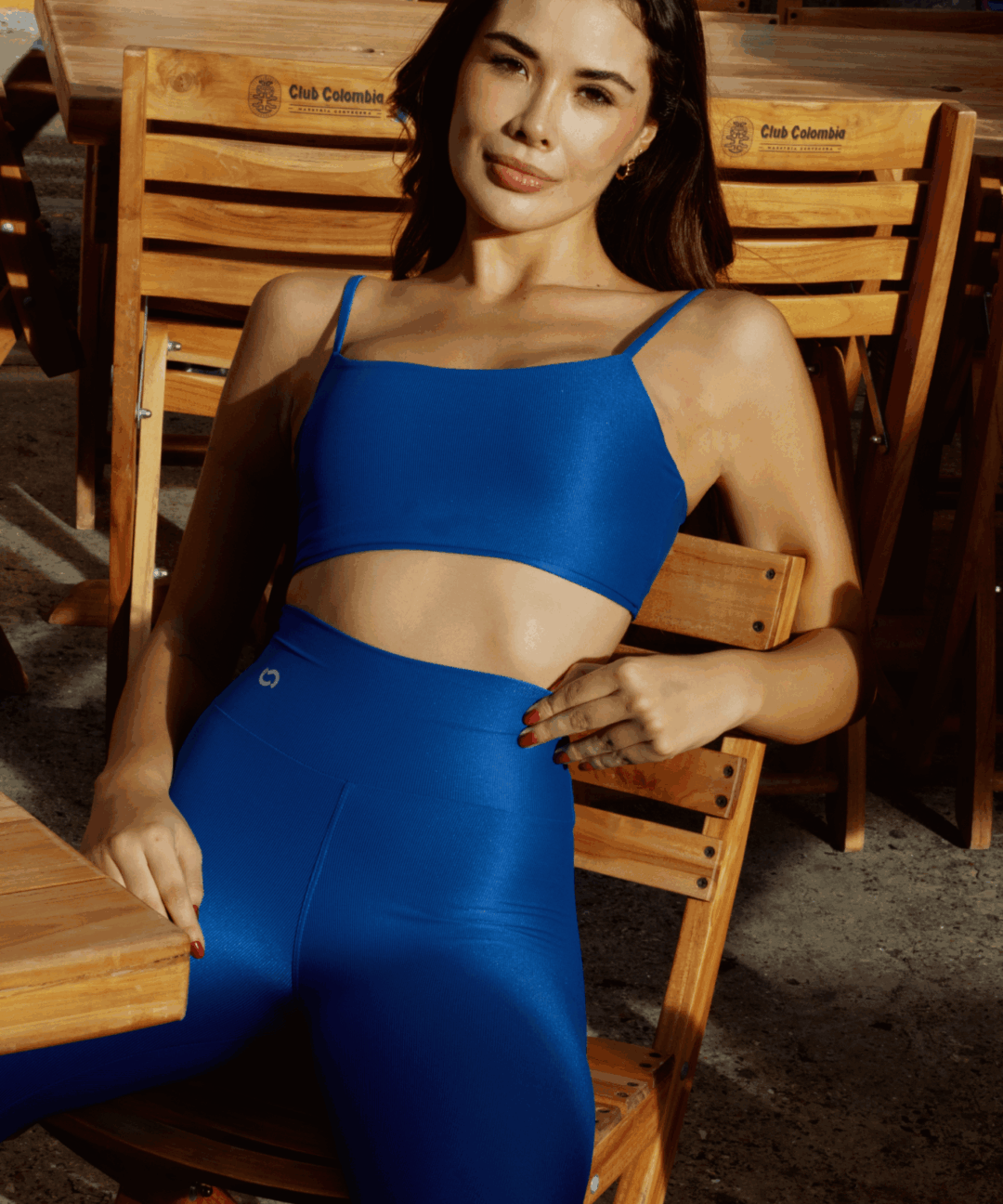 TOP NEW BASIC AZUL ENSEADA
