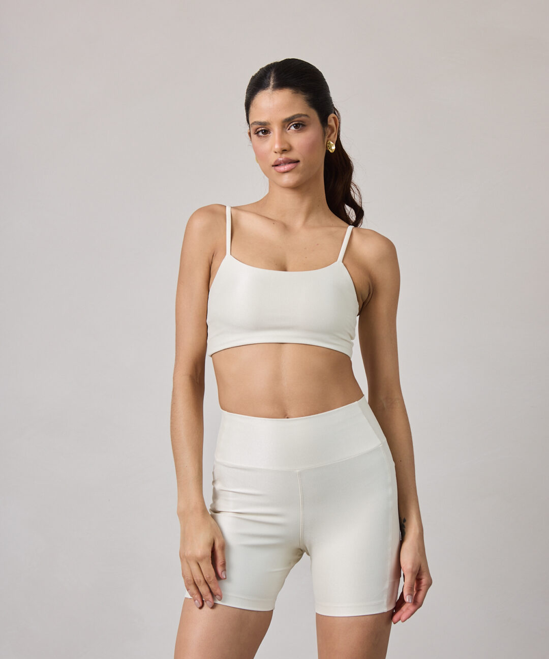 TOP NEW BASIC CANELADO OFF WHITE