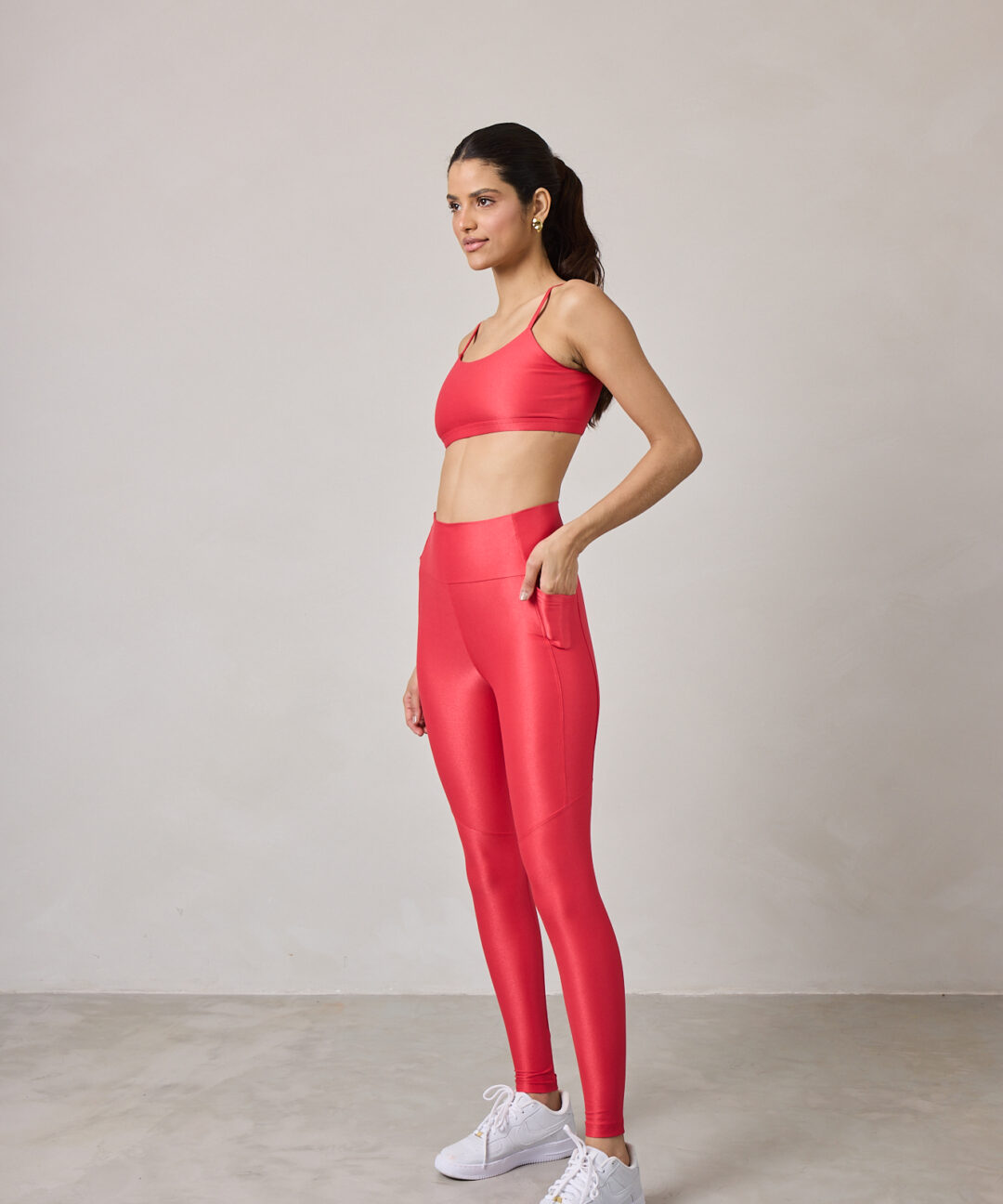LEGGING FEMININA NATURALLY VERMELHO VULCÃO