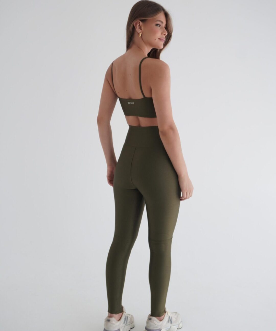 Alternative view de LEGGING FEMININA BASIC VERDE MUSGO