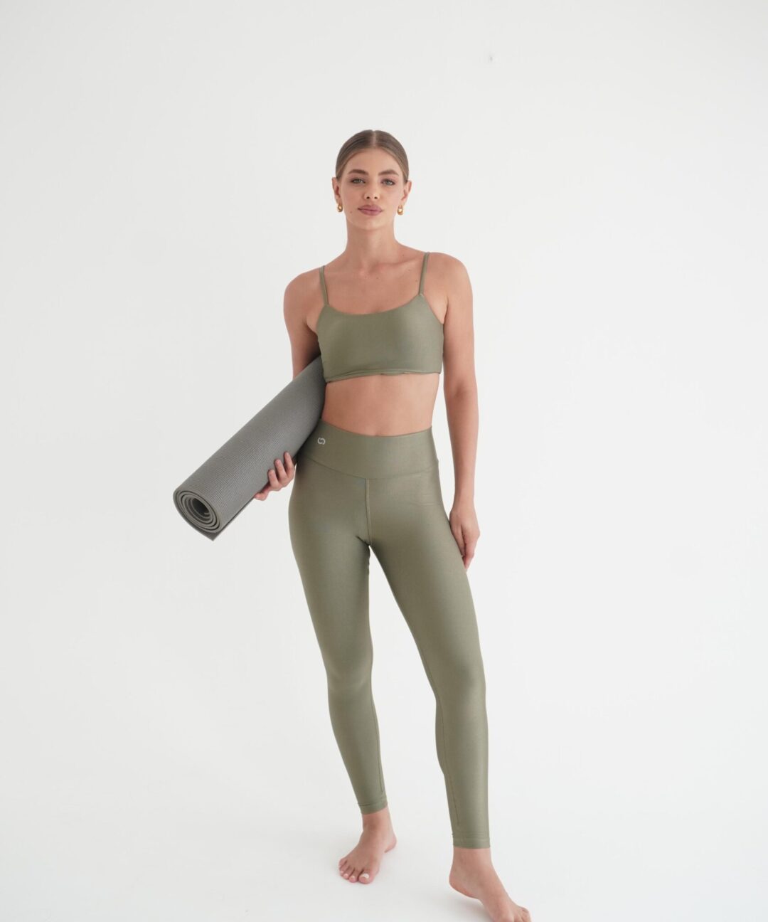 LEGGING BASIC CANELADA VERDE CIDREIRA
