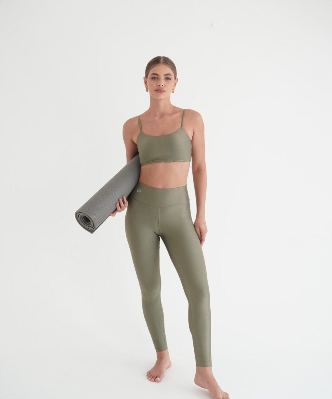 LEGGING BASIC CANELADO VERDE CIDREIRA