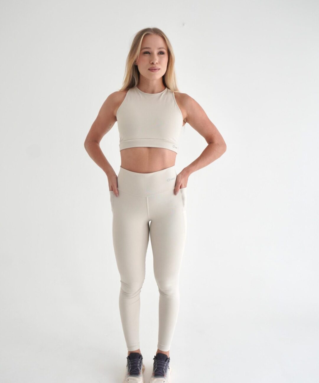 Alternative view de LEGGING PULSE BEGE MÁRMORE