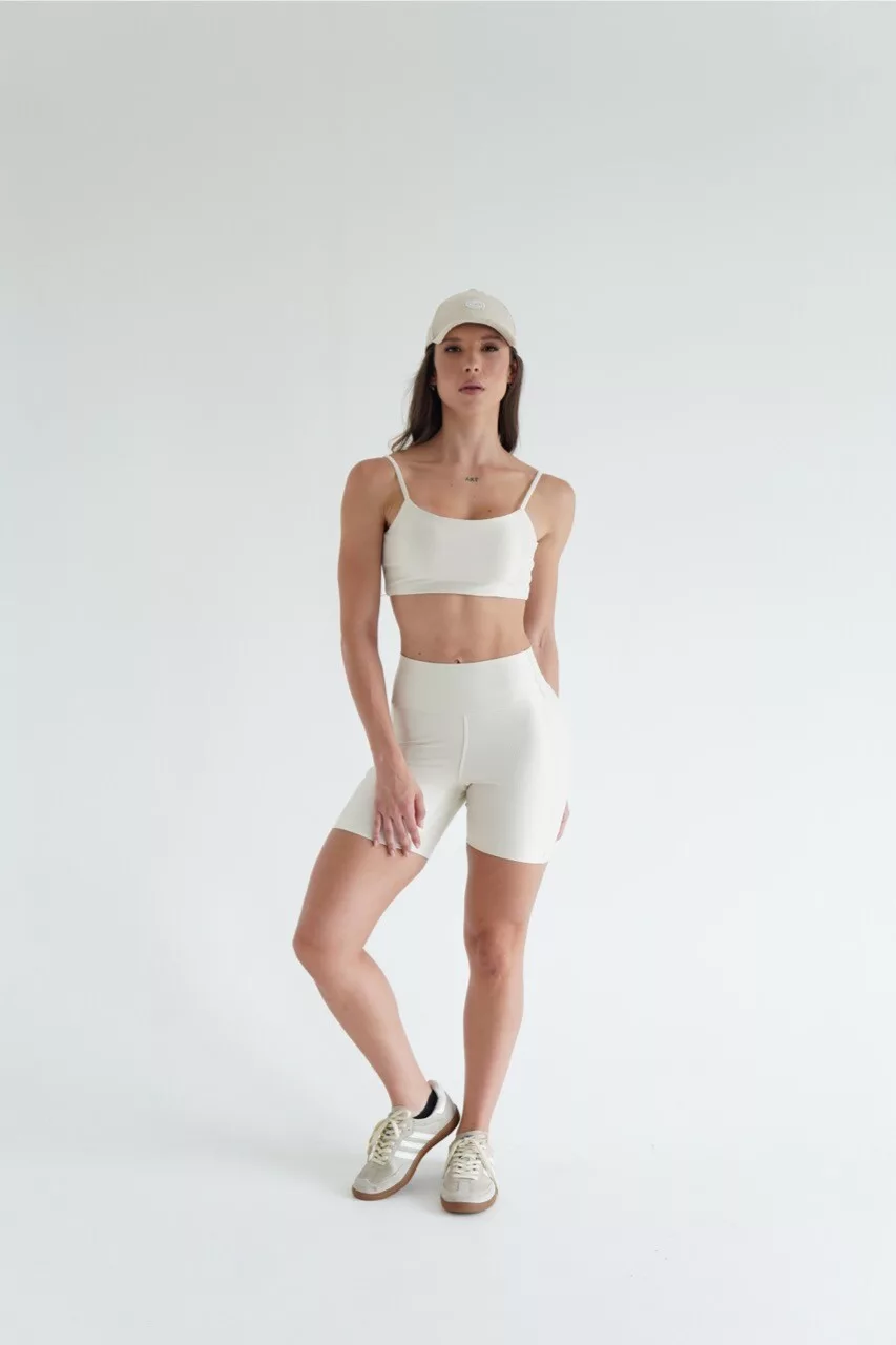 Alternative view de SHORT NATURALLY CANELADO OFF WHITE