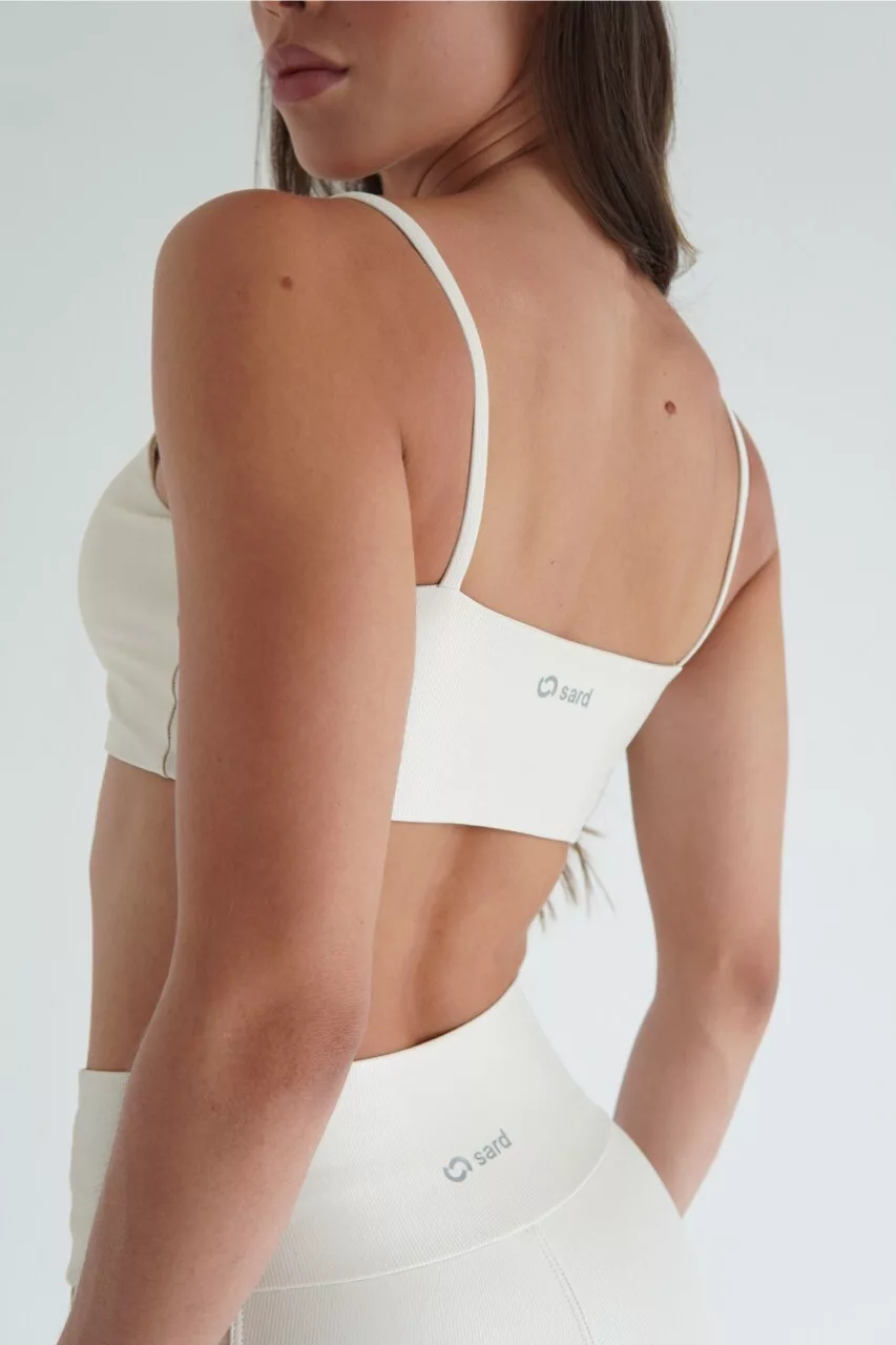 Alternative view de TOP NEW BASIC CANELADO OFF WHITE