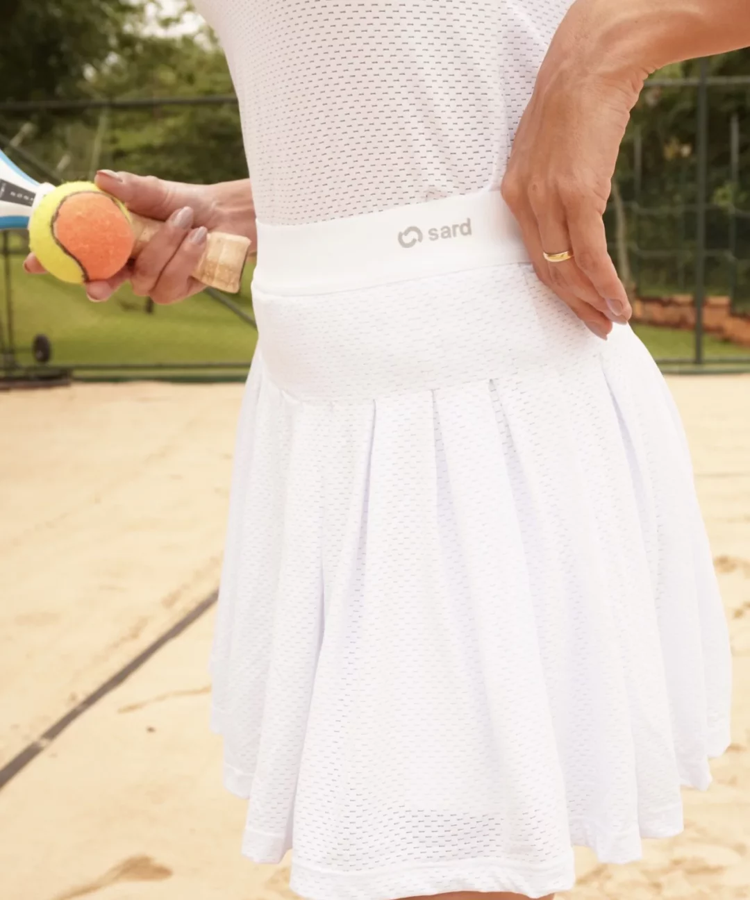 SHORT SAIA MINIMALIST BRANCO