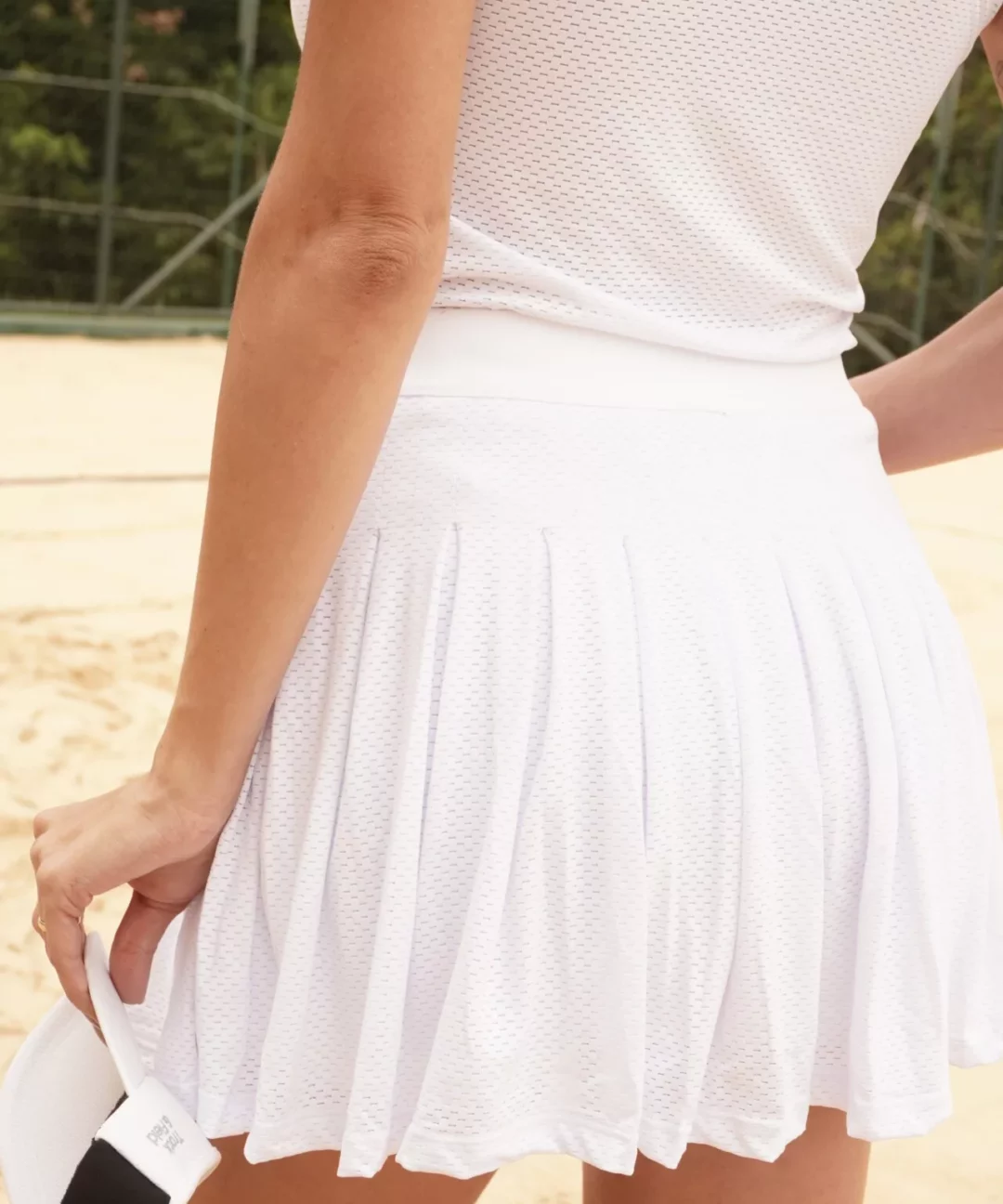 Alternative view de SHORT SAIA MINIMALIST BRANCO