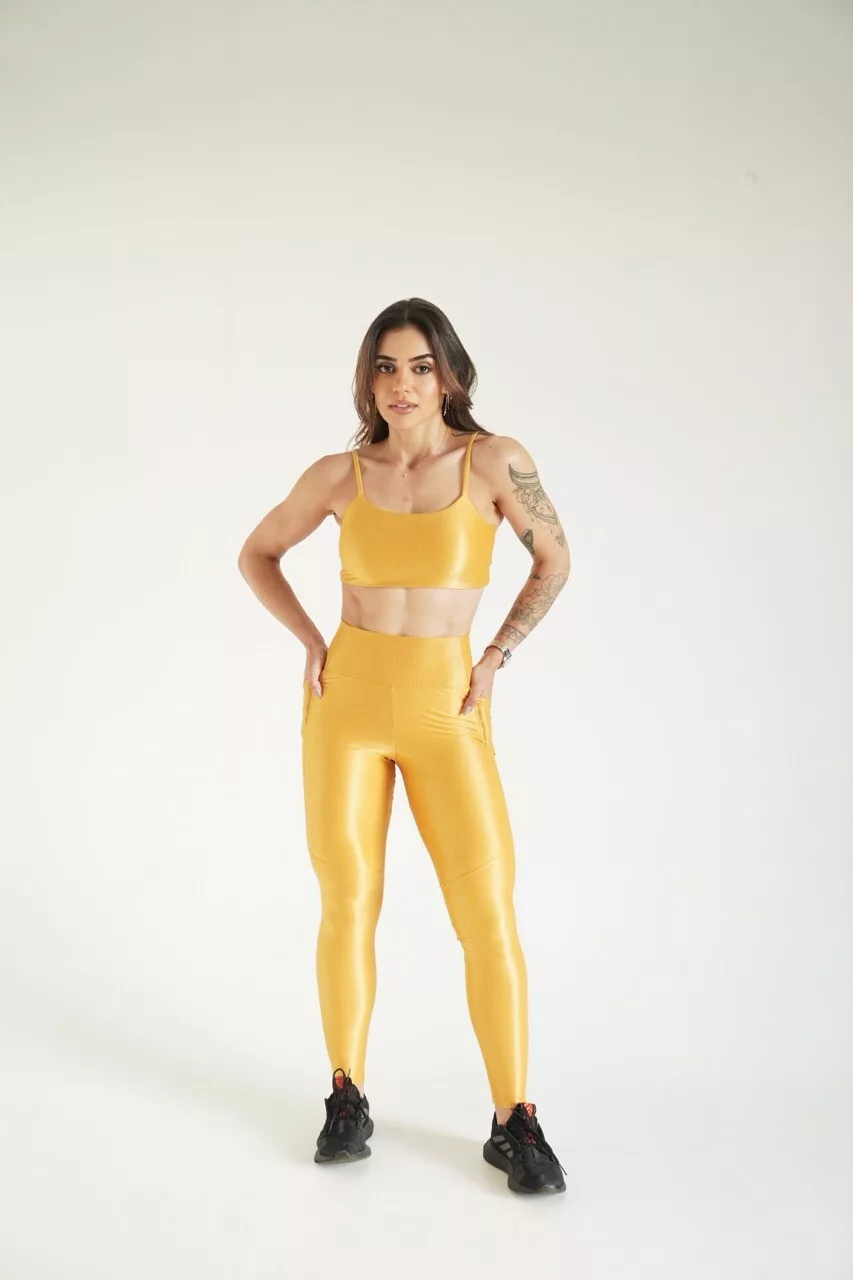 Alternative view de LEGGING FEMININA NATURALLY  OCRE