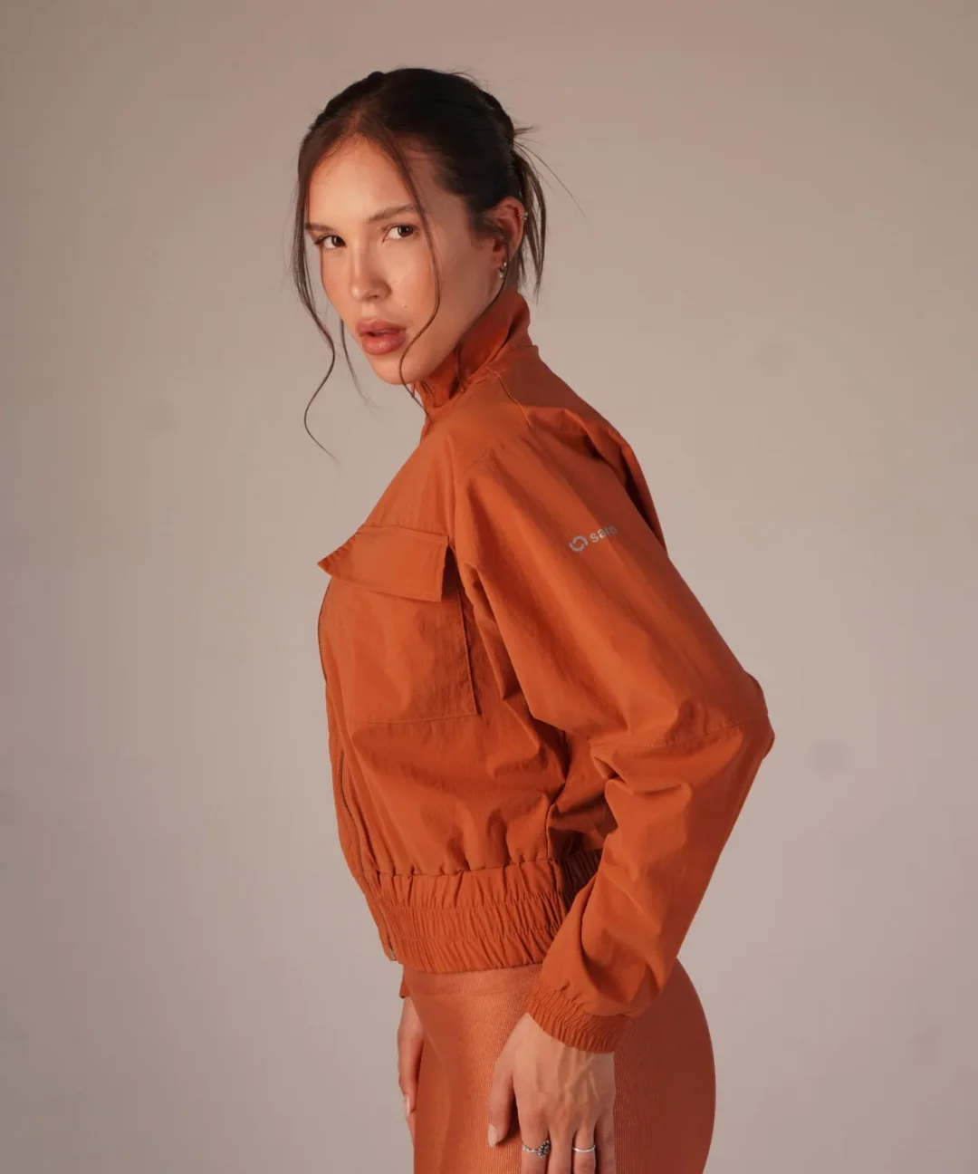 Alternative view de JAQUETA NURA CONHAQUE