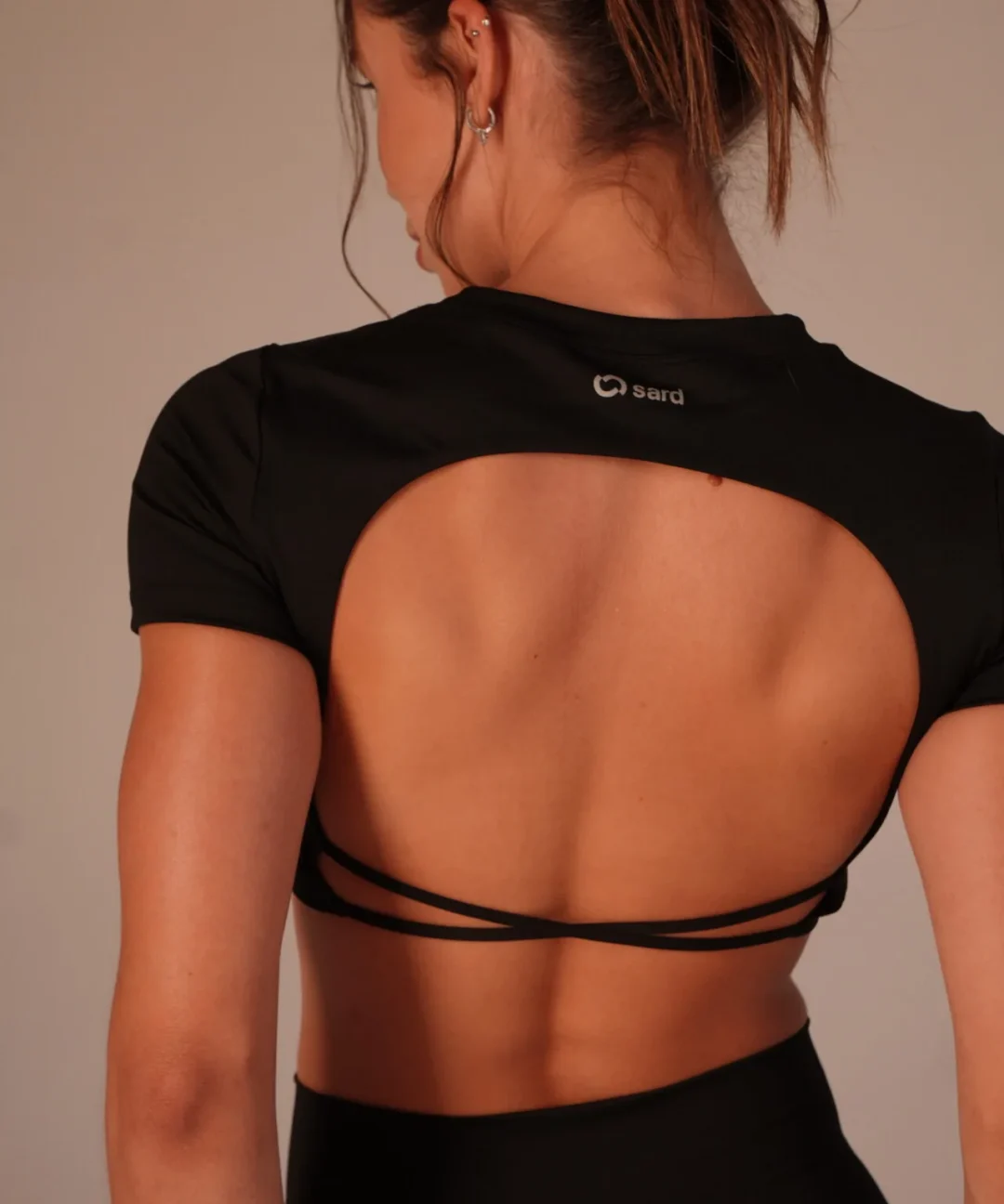 Alternative view de CROPPED LIV PRETO