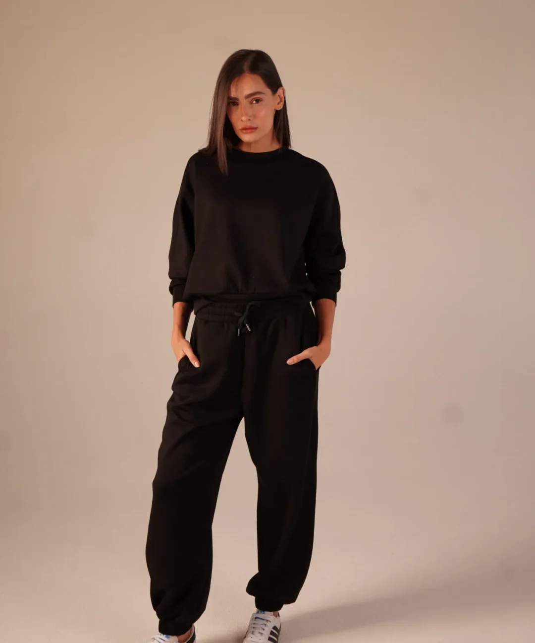 CONJUNTO RIB JOGGER BLACK