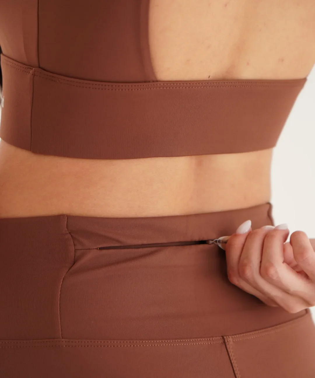 Alternative view de SHORT DUSK MARROM CACAU