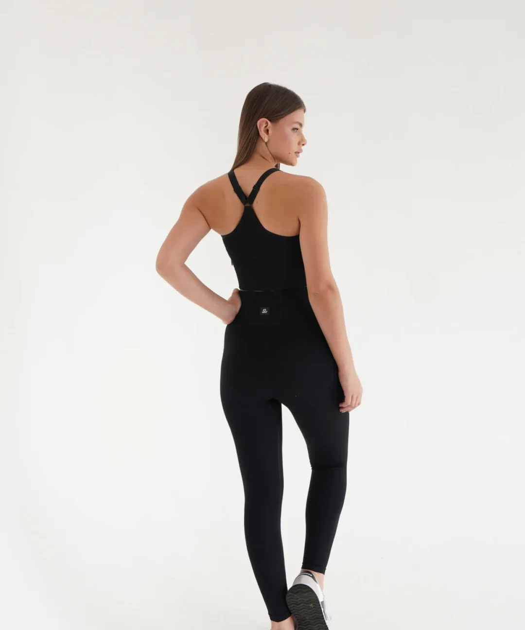 Alternative view de CONJUNTO CORE PRETO SEAMLESS