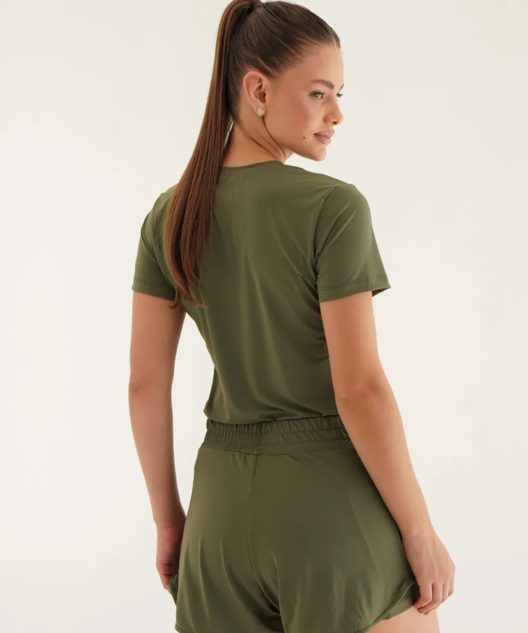Alternative view de CAMISETA WIND ARMY GREEN