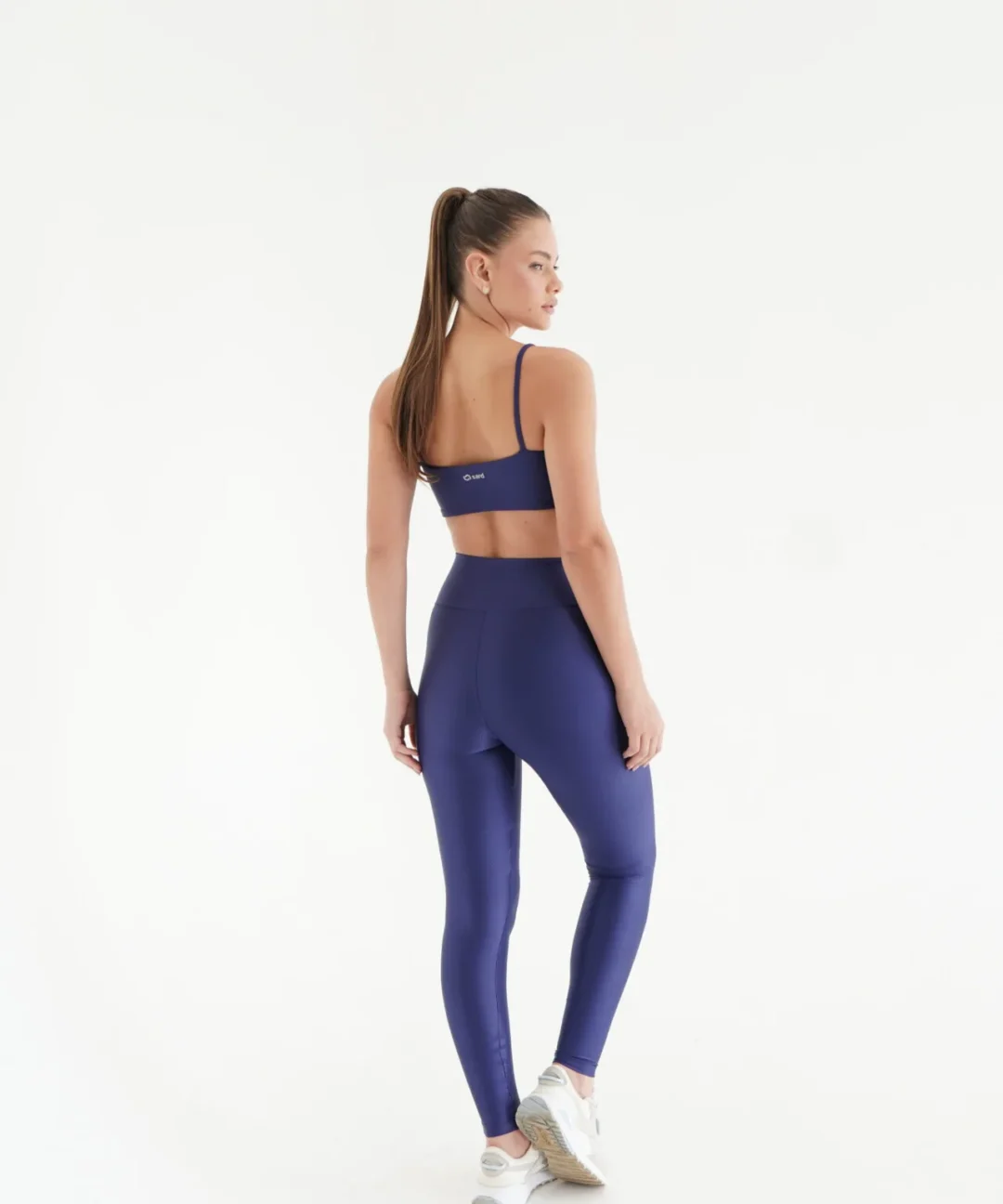 Alternative view de LEGGING BASIC CANELADO AZUL MARINHO
