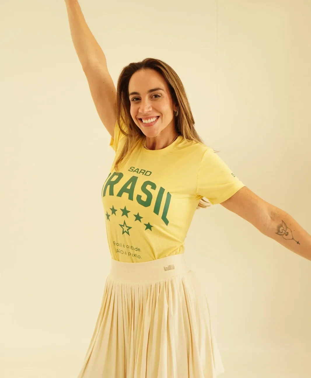 BABY LOOK SARD BRASIL YELLOW